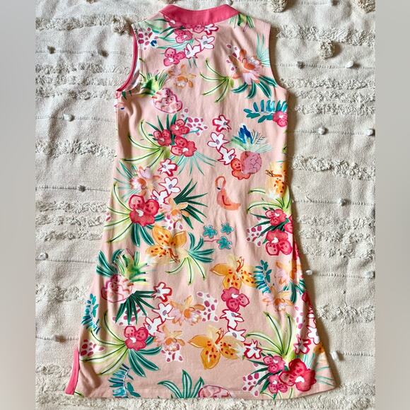 Spartina 449 tunic tropical Flamingo Dress small - Picture 11 of 13